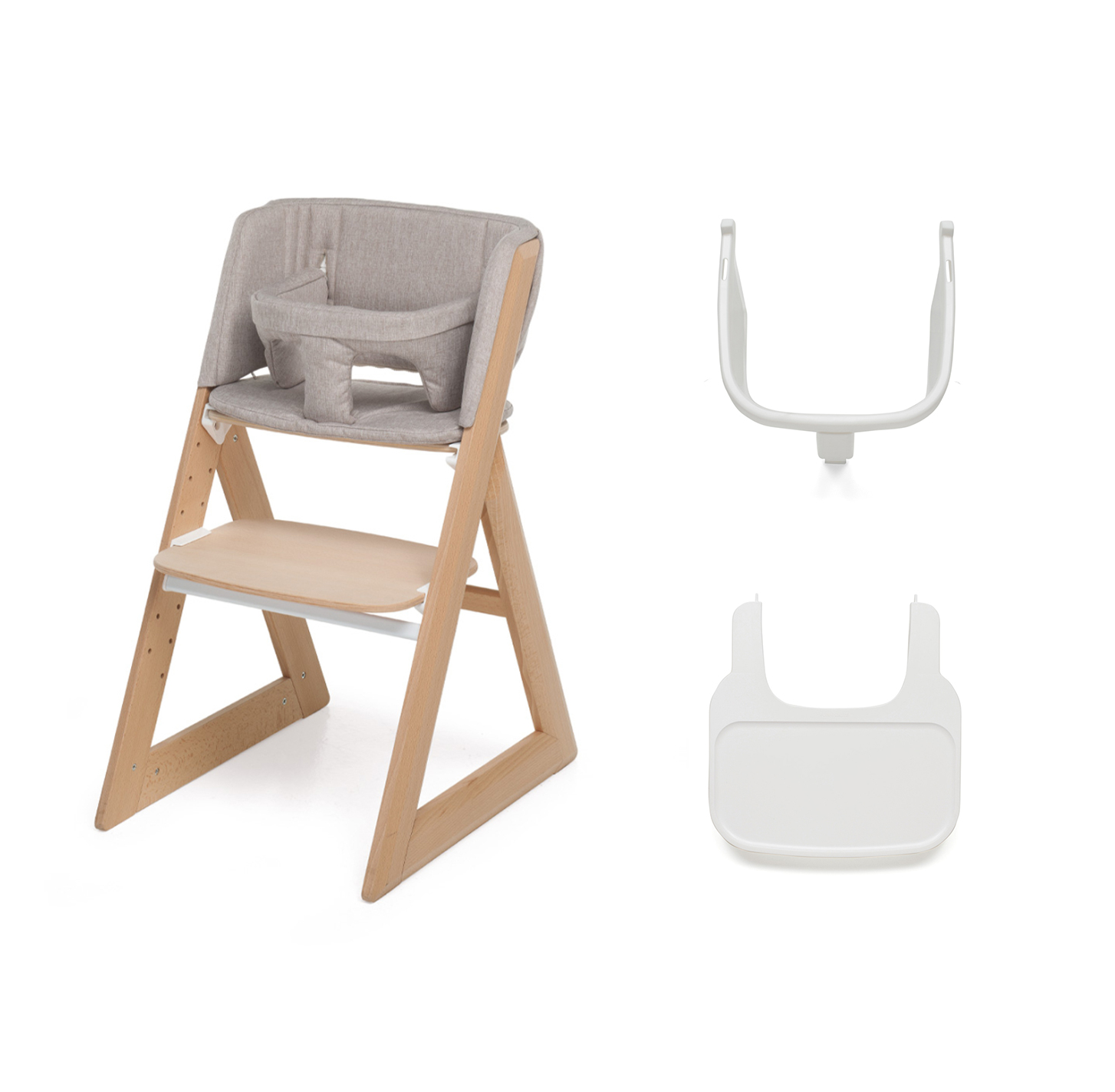 FOPPAPEDRETTI - Sedia Evolutiva Stile Cappuccino con Protezione Vassoio e Sdraietta Mignon
