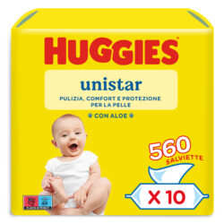 HUGGIES - Salviette Unistar 10 Pacchi da 56 pezzi (560 pezzi)
