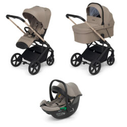 FOPPAPEDRETTI - Trio Tic Toc Pro Champagne con Seggiolino Auto Disk Infant I - Size