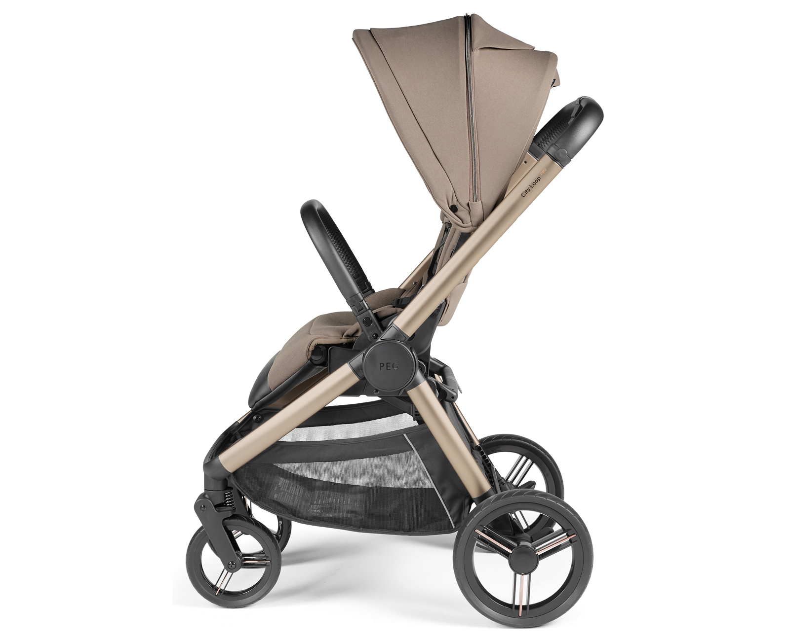 PEG PEREGO – Trio City Loop Pro Pine Bark con Navicella Pop Up e Seggiolino Auto Slk - immagine 4
