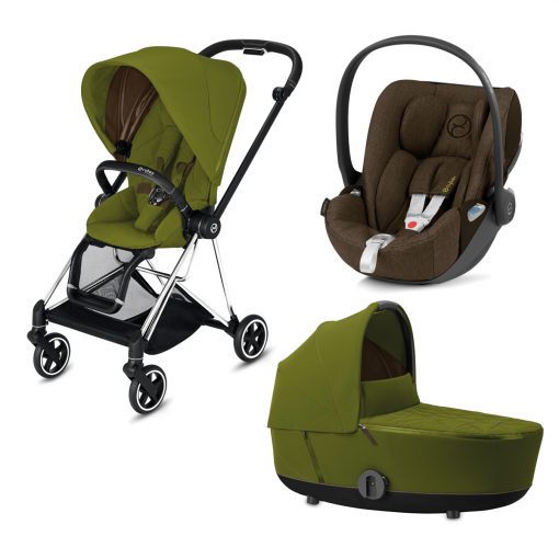 CYBEX PLATINUM – Trio Mios telaio – Telaio Chrome Brown – Ovetto Khaki Green Plus
