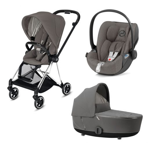 CYBEX PLATINUM – Trio Mios telaio – Telaio Chrome Brown – Ovetto Soho Grey Plus