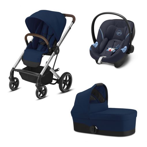 CYBEX GOLD – Trio Balios S Lux – Telaio Silver – Ovetto Navy Blue I-SIZE