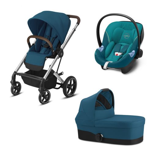 CYBEX GOLD – Trio Balios S Lux – Telaio Silver – Ovetto River Blue I-SIZE