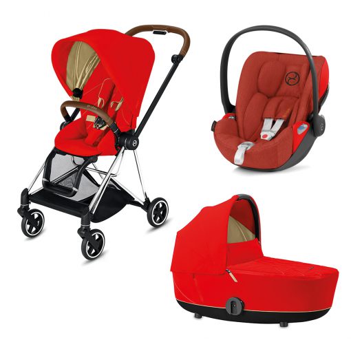 CYBEX PLATINUM – Trio Mios telaio – Telaio Chrome Black – Ovetto Autumn Gold Plus