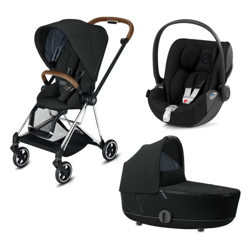 CYBEX PLATINUM – Trio Mios telaio – Telaio Chrome Black – Ovetto Deep Black Plus
