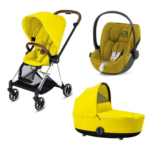 CYBEX PLATINUM – Trio Mios telaio – Telaio Chrome Black – Ovetto Moustard Yellow Plus
