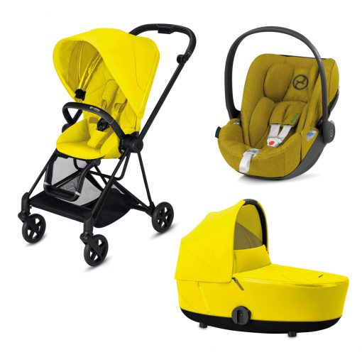 CYBEX PLATINUM – Trio Mios telaio – Telaio Matt Black – Ovetto Moustard Yellow Plus