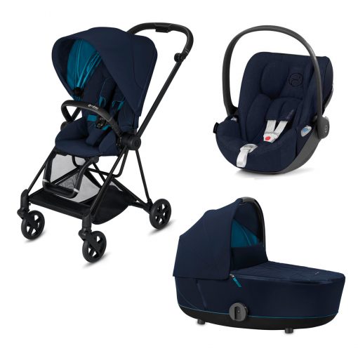 CYBEX PLATINUM – Trio Mios telaio – Telaio Matt Black – Ovetto Nautical Blue