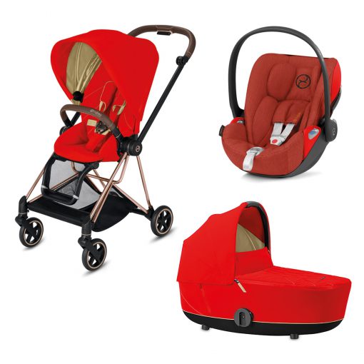 CYBEX PLATINUM – Trio Mios telaio – Telaio Rosegold – Ovetto Autumn Gold Plus