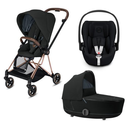 CYBEX PLATINUM – Trio Mios telaio – Telaio Rosegold – Ovetto Deep Black