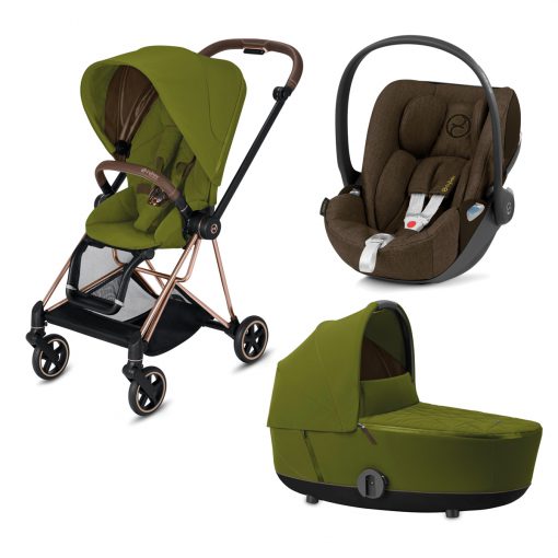 CYBEX PLATINUM – Trio Mios telaio – Telaio Rosegold – Ovetto Khaki Green Plus