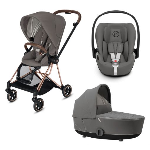 CYBEX PLATINUM – Trio Mios telaio – Telaio Rosegold – Ovetto Soho Grey