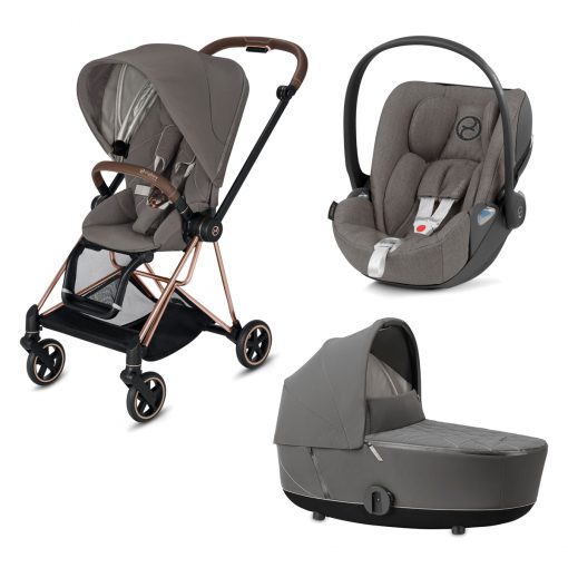 CYBEX PLATINUM – Trio Mios telaio – Telaio Rosegold – Ovetto Soho Grey Plus