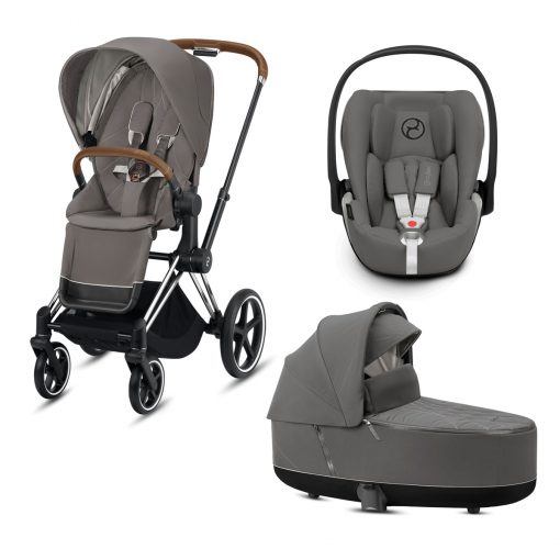 CYBEX PLATINUM – Trio ePRIAM – Telaio Chrome Brown – Ovetto Soho Grey