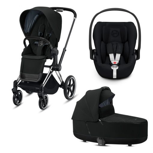 CYBEX PLATINUM – Trio ePRIAM – Telaio Chrome Black – Ovetto Deep Black