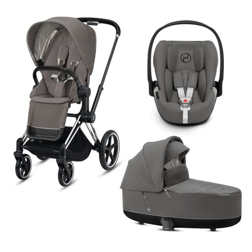 CYBEX PLATINUM – Trio ePRIAM – Telaio Chrome Black – Ovetto Soho Grey
