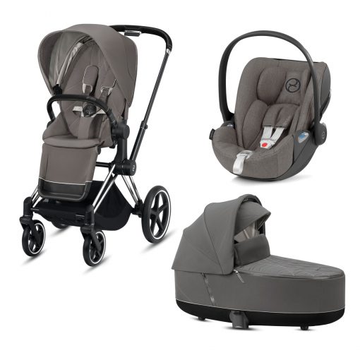 CYBEX PLATINUM – Trio ePRIAM – Telaio Chrome Black – Ovetto Soho Grey Plus