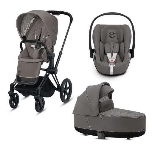 CYBEX PLATINUM – Trio ePRIAM – Telaio Matt Black – Ovetto Soho Grey