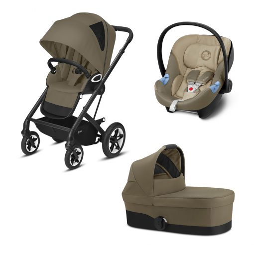 CYBEX GOLD – Trio Talos S Lux – Telaio Black – Ovetto Classic Beige