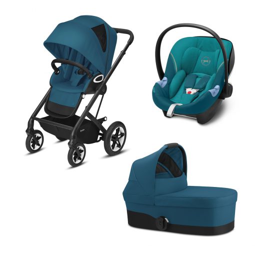 CYBEX GOLD – Trio Talos S Lux – Telaio Black – Ovetto River Blue I-SIZE