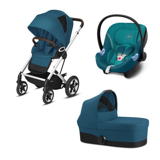 CYBEX GOLD – Trio Talos S Lux – Telaio Silver – Ovetto River Blue