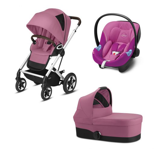 CYBEX GOLD – Trio Talos S Lux – Telaio Silver – Ovetto Magnolia Pink I-SIZE