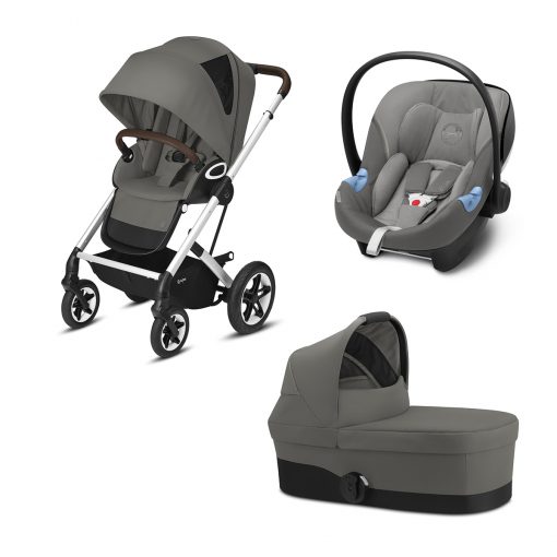 CYBEX GOLD – Trio Talos S Lux – Telaio Silver – Ovetto Soho Grey I-SIZE