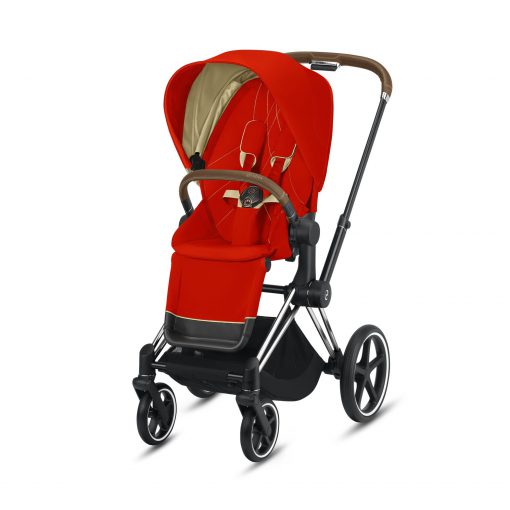 CYBEX PLATINUM – Passeggino ePriam – Telaio Chrome Brown – Ovetto
