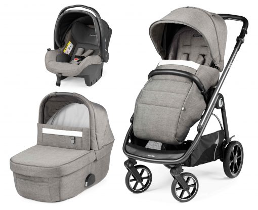 PEG PEREGO – Trio Veloce con seggiolino auto Primo Viaggio SL – Telaio – Ovetto City Grey