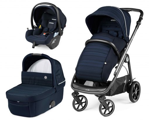 PEG PEREGO – Trio Veloce con seggiolino auto Primo Viaggio Lounge – Telaio – Ovetto Eclipse
