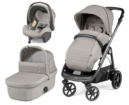 PEG PEREGO – Trio Veloce con seggiolino auto Primo Viaggio SL – Telaio – Ovetto Moonstone