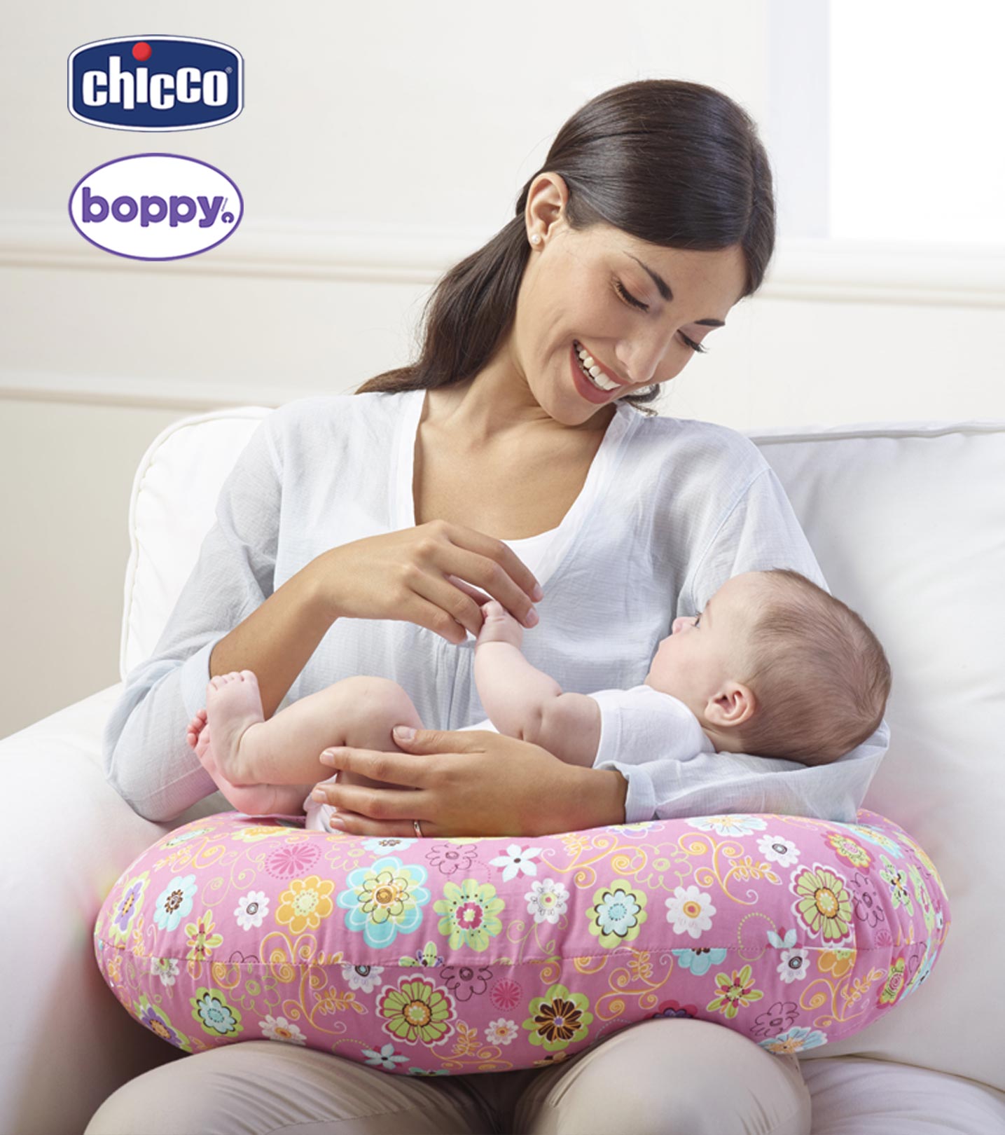 CHICCO Cuscino Allattamento Boppy Supporto per Neonati con Forma