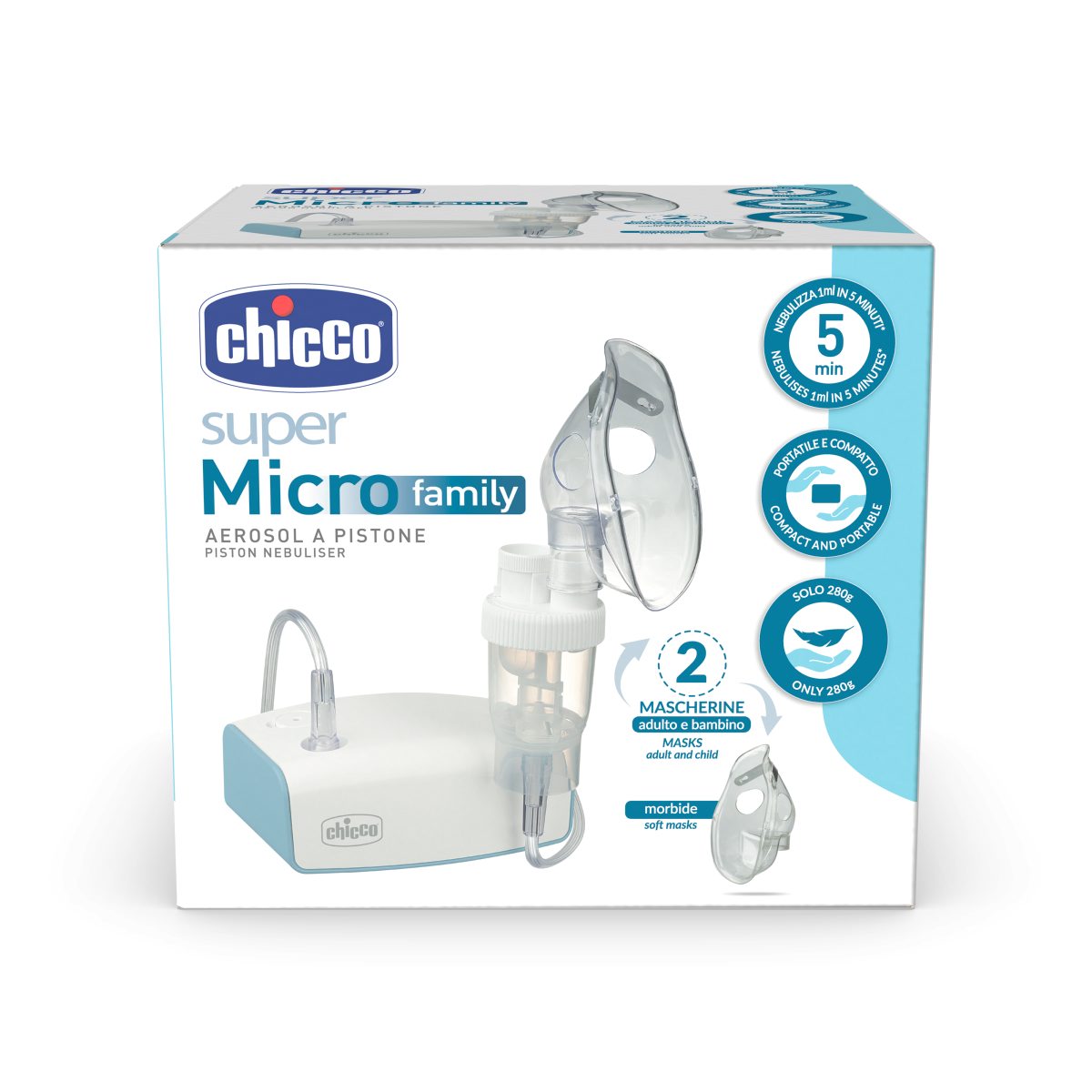 CHICCO - Aerosol Portatile Super Micro Family - Universo Bimbo