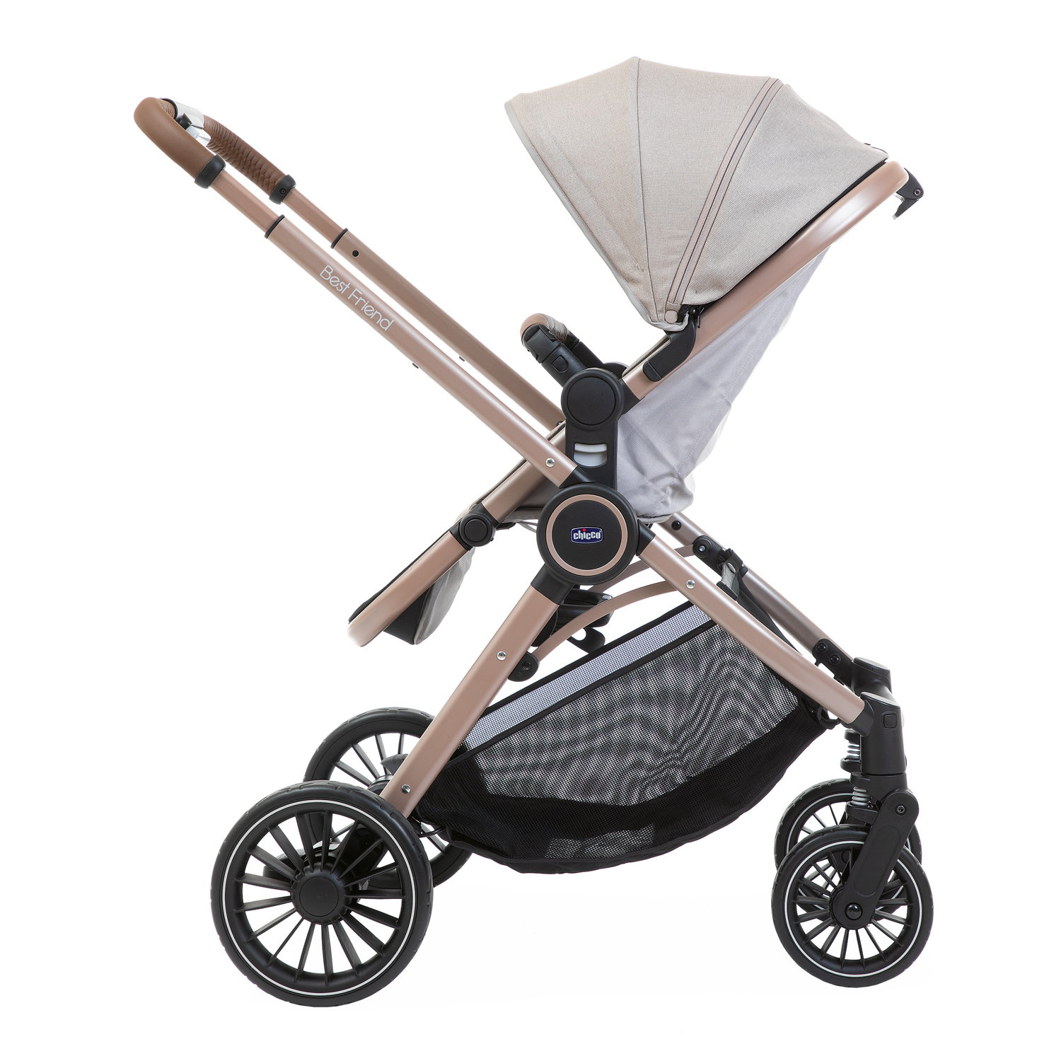 CHICCO - Trio Best Friend Pro Con Navicella Light Desert Taupe - Universo  Bimbo