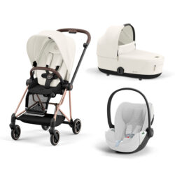 CYBEX PALTINUM - Trio Mios Off White Con Telaio Rosegold