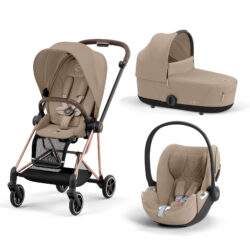 CYBEX PLATINUM - Trio Mios Cozy Beige Con Telaio Rosegold