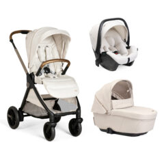 CHICCO - Trio Bellagio Amber Glow Con Seggiolino Auto Kory Plus + Seggiolino Auto Bi-Seat + Base Auto