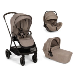 NUNA - Trio Triv Next Cedar con navicella Lytl e seggiolino auto Arra Flex