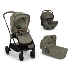 NUNA - Trio Triv Next Pine con navicella Lytl e seggiolino auto Arra Flex