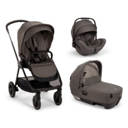NUNA - Trio Triv Next Thunder con navicella Cari Next e seggiolino auto Arra Flex