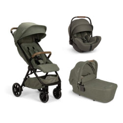 NUNA - Trio TRVL LX Pine Con navicella Lytl e seggiolino Auto Arra Flex