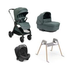 CHICCO - Trio Bellagio Fir Tree Con Seggiolino Auto Kory Plus + Stand Lullaglide