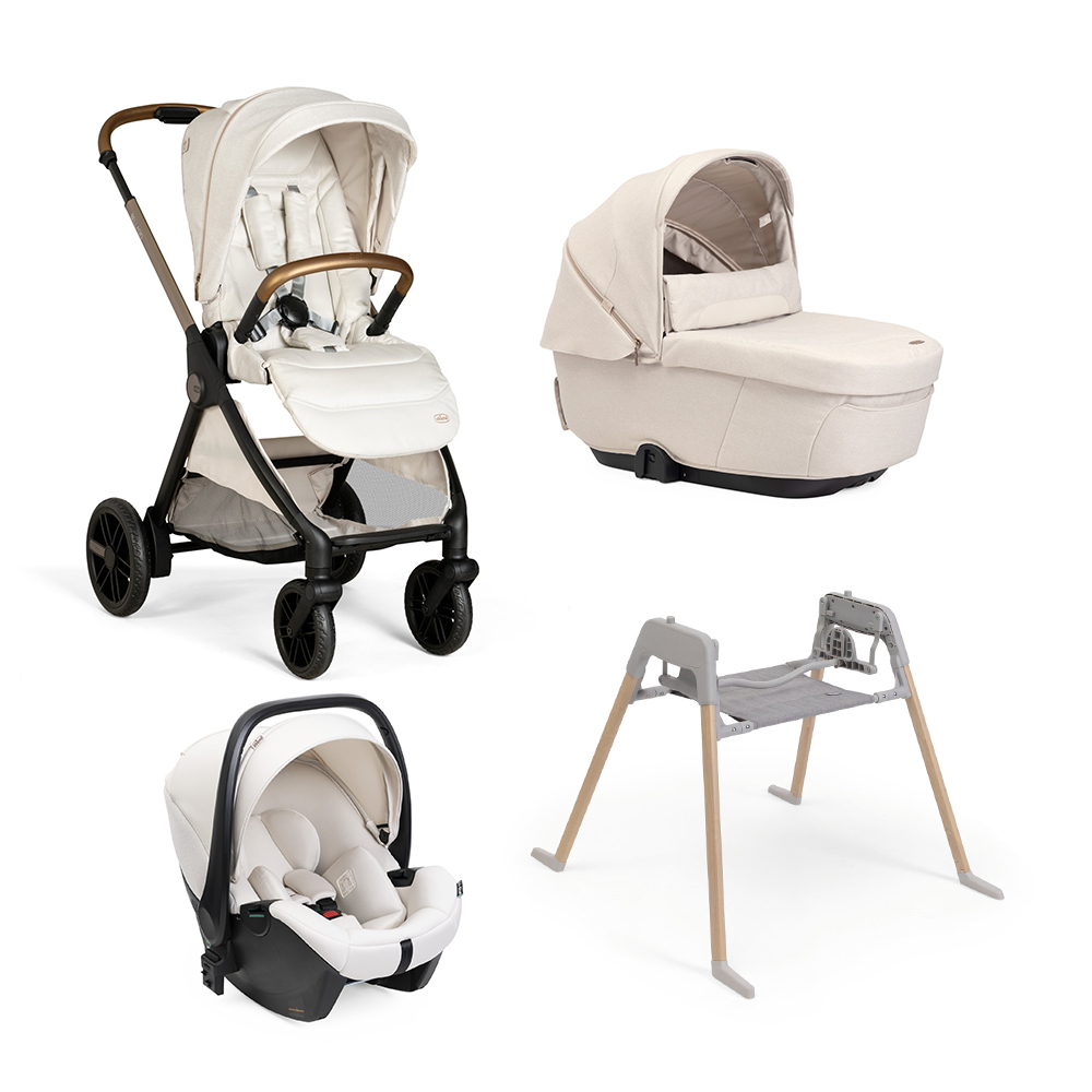 CHICCO - Trio Bellagio Amber Glow Con Seggiolino Auto Kory Plus + Stand Lullaglide