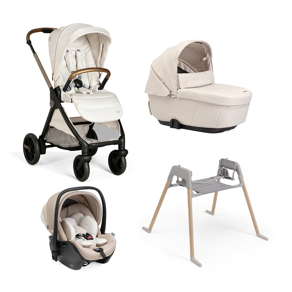 CHICCO - Trio Bellagio Amber Glow Con Seggiolino Auto First Recline + Stand Lullaglide (OMAGGIO)