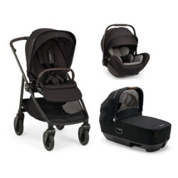 NUNA - Trio Swiv Caviar con navicella Cari e seggiolino Arra Flex