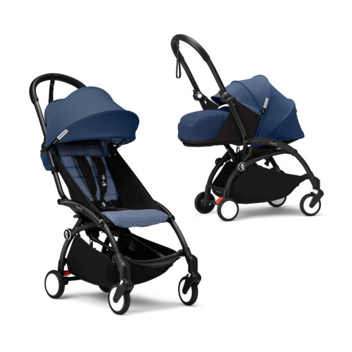 STOKKE – Duo YOYO³ Air France Blue Con Kit Per Neonato 0+ e Telaio Nero