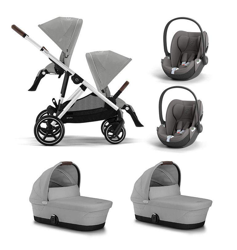 CYBEX GOLD - Trio Gemellare/Fratellare Gazelle S Stone Grey