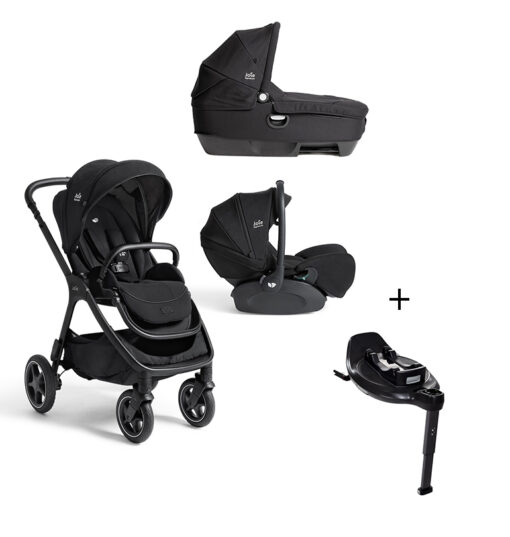 JOIE- Trio Finiti Eclipse Con Navicella Calmi e Seggiolino Auto i-Level Pro + BASE