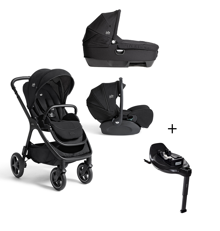 JOIE- Trio Finiti Eclipse Con Navicella Calmi e Seggiolino Auto i-Level Pro + BASE